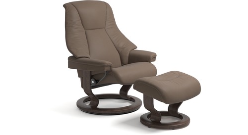 Stressless® Live Leather Recliner - Classic Base Stressless® Live Leather Recliner - Classic Base