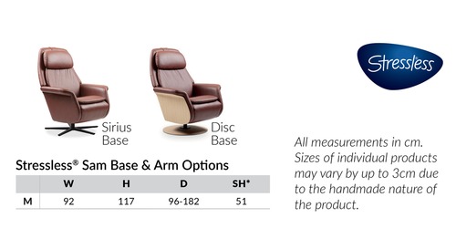 Stressless® Sam Leather Recliner - Disc Base 