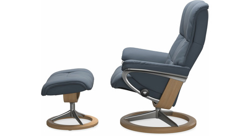 Stressless® Mayfair Medium Leather Recliner - Signature Base