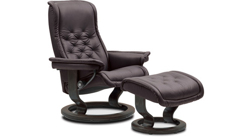 Stressless® Royal Large Leather Recliner - Classic Base  