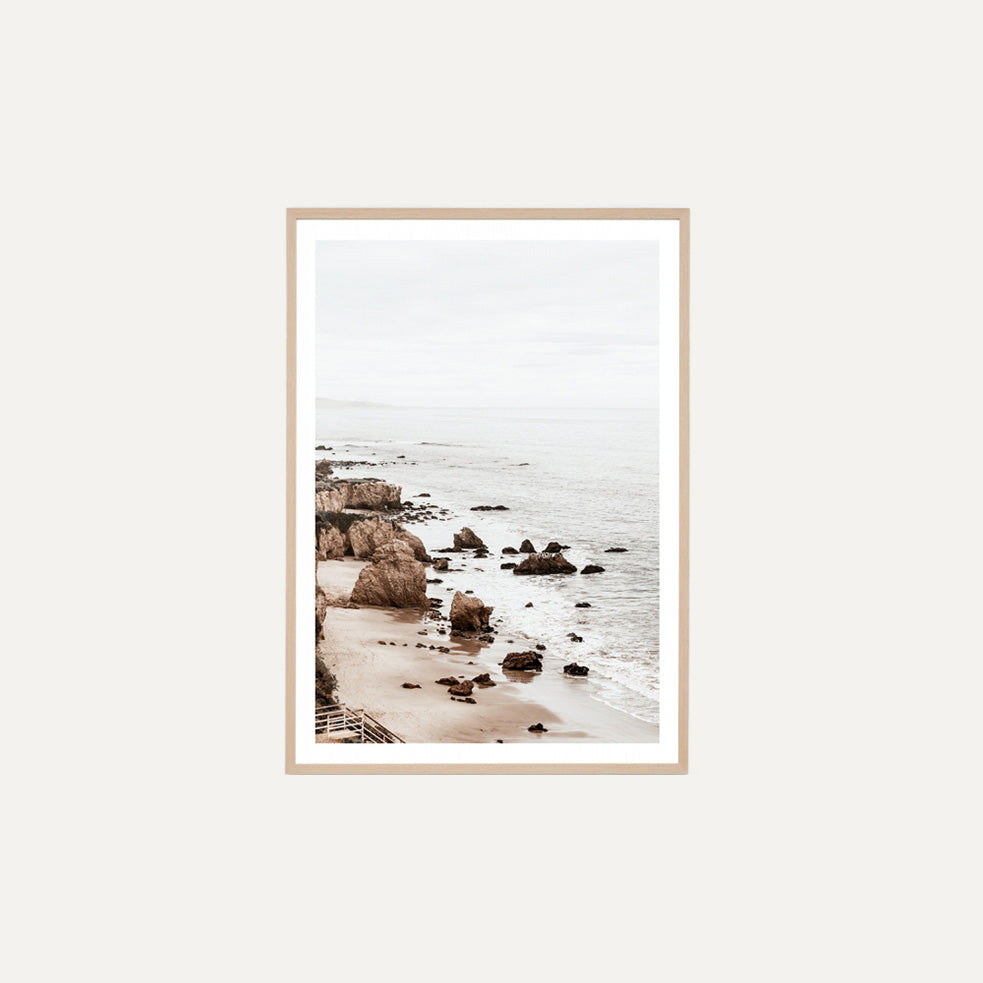 Winter Beach - Framed Print