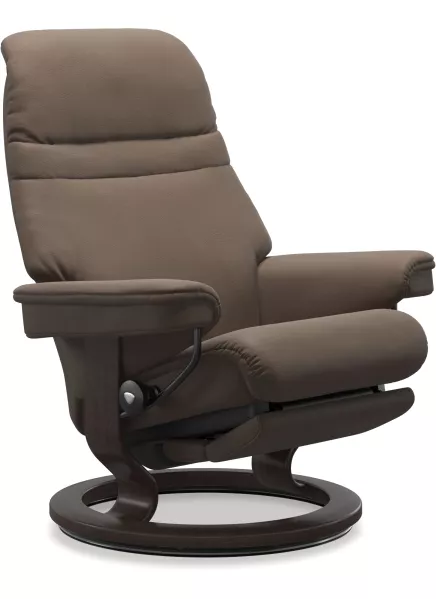 Stressless® Sunrise Classic Power Medium Leather Recliner - Special Buy 