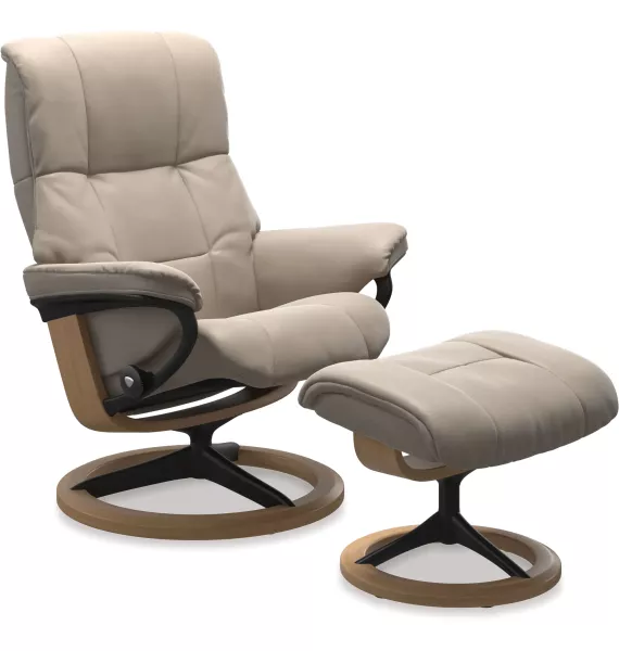 Stressless® Mayfair Medium Leather Recliner - Signature Base 