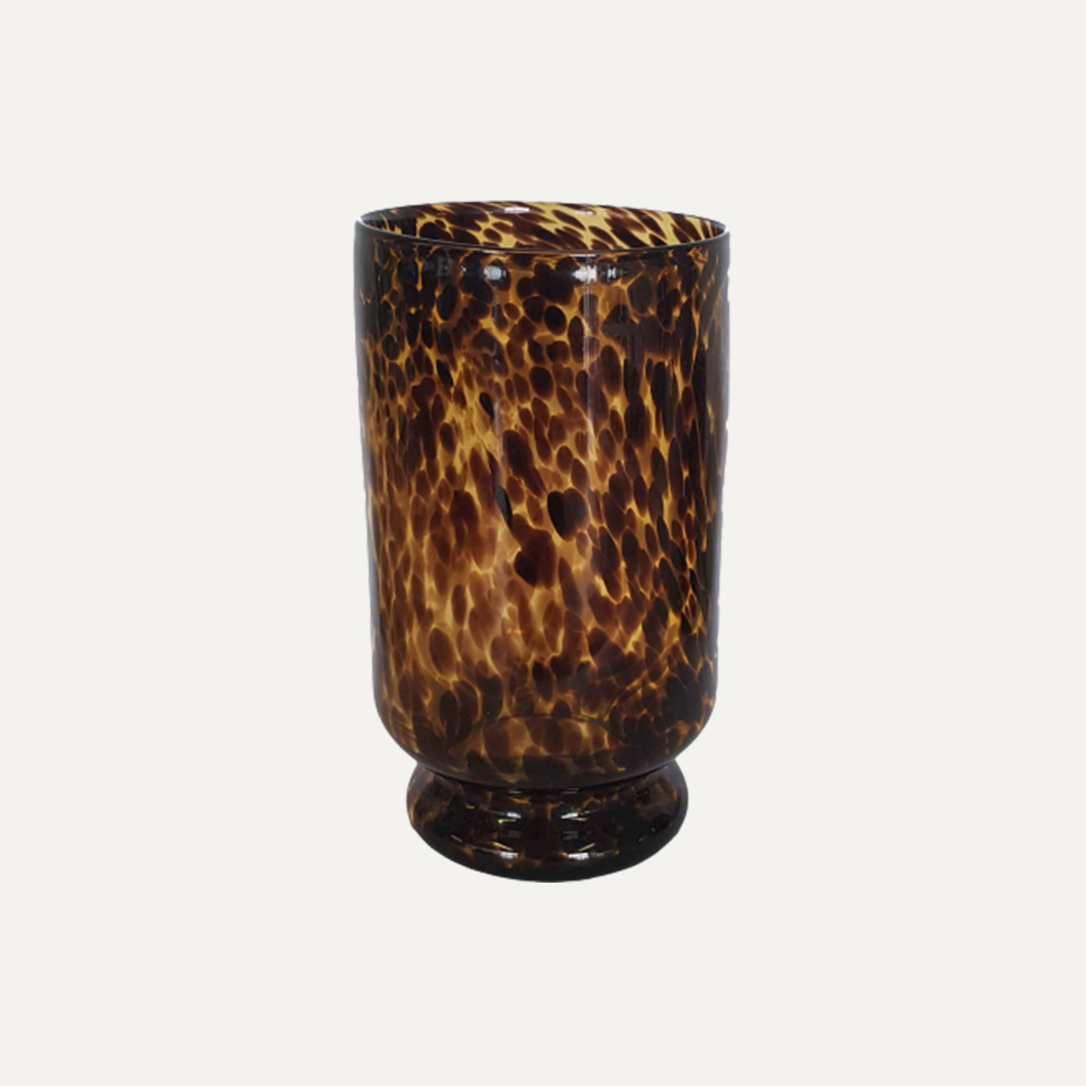 Tortoiseshell Hurricane Vase Large | Danske Møbler