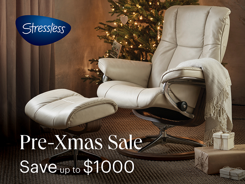 Pre-Xmas Sale on Stressless Recliners 